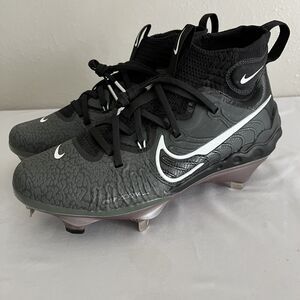 Nike Alpha Huarache NXT Black Metal Baseball Cleats Men’s Size 7.5 (DJ6517-010)